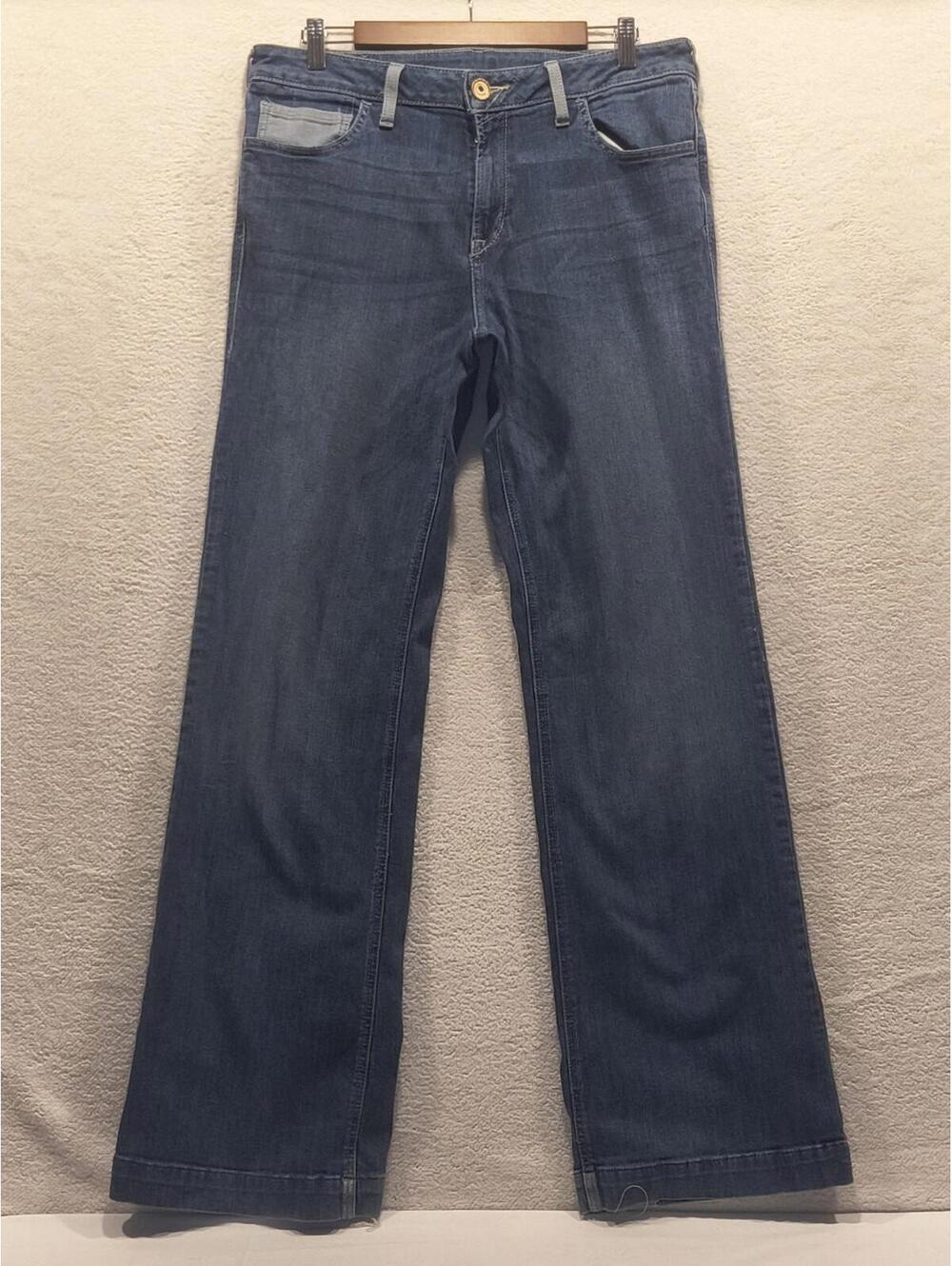 Ariat Jeans Angela Trouser 32L (34x33.5) Chill Blue Wide Leg Perfect Rise